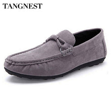 Load image into Gallery viewer, Tangnest Casual Strap Men Flats Soft  Flock Leather Men Loafers Classical Slip-on Driving Shoes Man Comfort Flat Shoes XMR1195