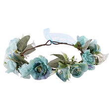 Load image into Gallery viewer, Infant Kids Rose Flower Baby Hairband Headband Seaside Headwear Newborn Photo Props Baby Girl Hair Accessories