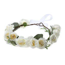 Load image into Gallery viewer, Infant Kids Rose Flower Baby Hairband Headband Seaside Headwear Newborn Photo Props Baby Girl Hair Accessories