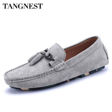 Load image into Gallery viewer, Tangnest Faux Suede Men Loafers Spring New Fashion Fringe Casual Drving Shoes For Man Slip On Breathable Light Men Flats XMR2805