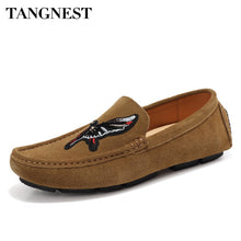 Load image into Gallery viewer, Tangnest Spring Summer Men Loafers British Style Genuine Leatehr Casual Shoes Slip On Breathable Flats Driving Shoes XMR2842