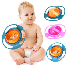 Load image into Gallery viewer, Universal Baby 360 Degree Rotary Gyro Umbrella Bowl Practical Spill-Proof Children Kids Tableware Feeding Balance Novelty Bowl