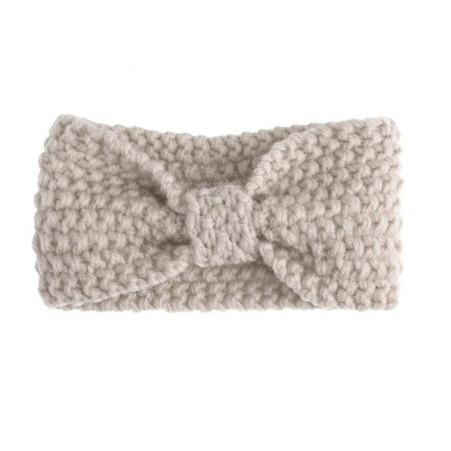 1 Pc Baby Knit Crochet Bow Headband Girl Princess Party Fashion Hair Bands Winter Warm Infant Headband Headwear Hair Accessories