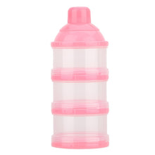 Load image into Gallery viewer, Portable Milk Powder Bottle Three Grid Formula Dispenser Food Container Box Baby Feeding Box  Kids Toddler Food Storage Box