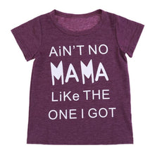 Load image into Gallery viewer, Summer Cute Letters Print Girls T-shirt Family Matching Clothes Basic Tops Baby Clothes 2018 Fashion