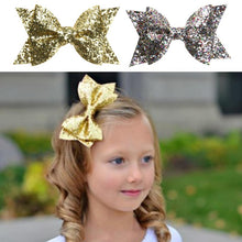 Load image into Gallery viewer, Lovely Baby Girls Hair Clip Stylish Children Glitter Bowknot Sequins Hair Clamp Kids Attractive Barrette Hair Ornaments Hairpins