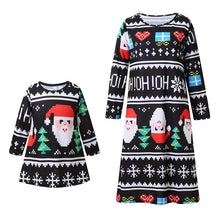 Load image into Gallery viewer, Cute Snowflake Christmas Family Matching Clothes Mother Daughter Girl Dress