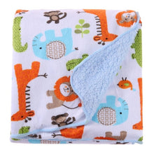 Load image into Gallery viewer, Cartoon Baby Blanket BabyWarm Swaddle Stroller Wrap for Newborns Baby Bedding Blankets Kids Envelope Towels Winter Warm