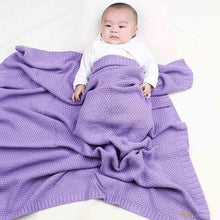 Load image into Gallery viewer, Baby Blanket Kids Summer Spring Soft Cotton Blankets Newborn Baby Swaddle Sleeping Bed Hole Wrap Children Bedding Bath Towels