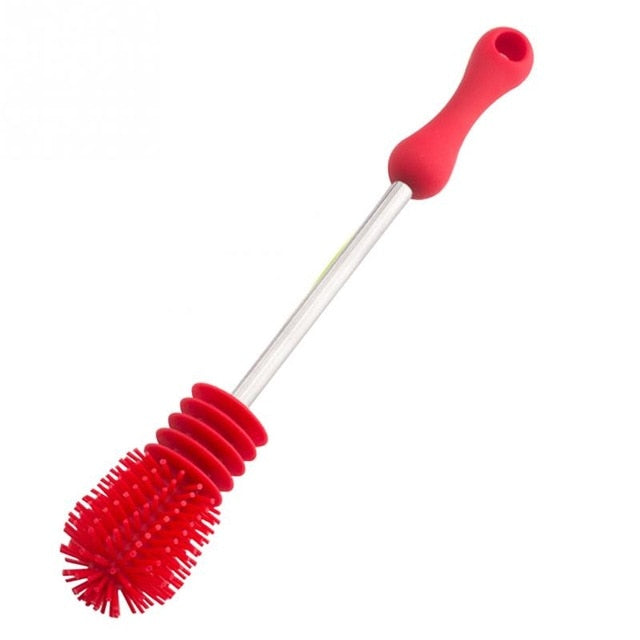 Creative Bottle Brush Unique design For Baby Bottles Scrubbing Silicone Cleaning Tool Kitchen Cleaner For Washing Cleaning Brand