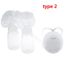 Load image into Gallery viewer, Real Bubee Single/Double Electric Breast Pump With Milk Bottle Infant USB BPA free Powerful Breast Pumps Baby Breast Feeding