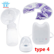 Load image into Gallery viewer, Real Bubee Single/Double Electric Breast Pump With Milk Bottle Infant USB BPA free Powerful Breast Pumps Baby Breast Feeding