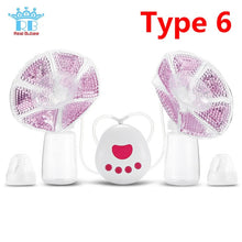 Load image into Gallery viewer, Real Bubee Single/Double Electric Breast Pump With Milk Bottle Infant USB BPA free Powerful Breast Pumps Baby Breast Feeding