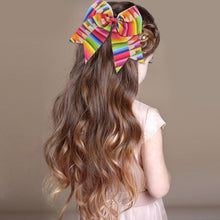 Load image into Gallery viewer, Girls Hair Accessories Bowknot Hair Clips Solid Hair Bows Ribbon Princess Hairpin Elastic Party Headwear Bowknot Hairclip