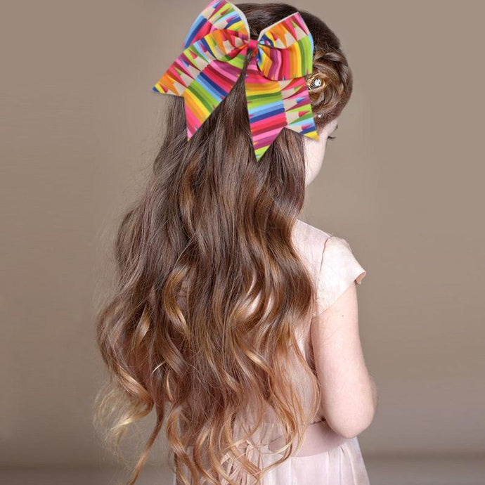 Girls Hair Accessories Bowknot Hair Clips Solid Hair Bows Ribbon Princess Hairpin Elastic Party Headwear Bowknot Hairclip