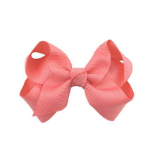 Load image into Gallery viewer, Girls Hair Accessories Bowknot Hair Clips Solid Hair Bows Ribbon Princess Hairpin Elastic Party Headwear Bowknot Hairclip