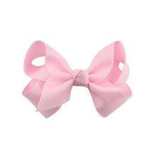 Load image into Gallery viewer, Girls Hair Accessories Bowknot Hair Clips Solid Hair Bows Ribbon Princess Hairpin Elastic Party Headwear Bowknot Hairclip