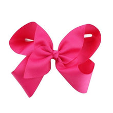Load image into Gallery viewer, Girls Hair Accessories Bowknot Hair Clips Solid Hair Bows Ribbon Princess Hairpin Elastic Party Headwear Bowknot Hairclip