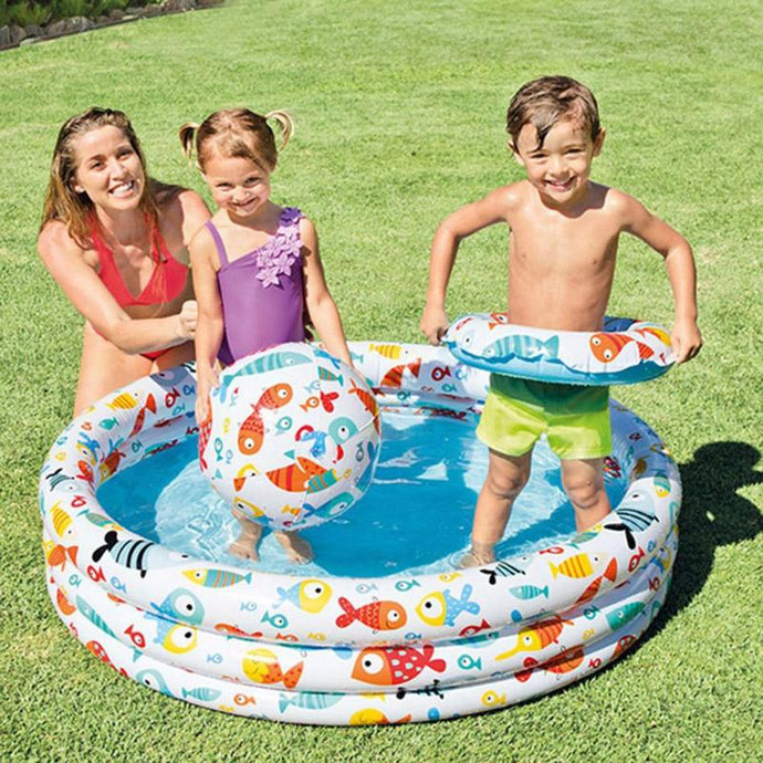 Portable Indoor Outdoor Baby Swimming Pool Air Cushion Children Inflatable Bathtub Round Basin Summer Water Pool Toys