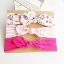 Load image into Gallery viewer, 3 adet sevimli tavşan Elastik bandana