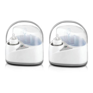 Portable Baby Bottle Sterilizer Milk Warmer Steam Food Breast Milk Heater Bottle Sterilizer Warm Milk Thermostat Multi-function
