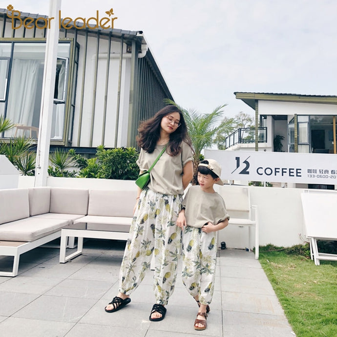 Bear Leader Mother Daughter Matching Clothes Pants Comfort Lanterns Pants mosquito-proof pants mother and daughter clothes